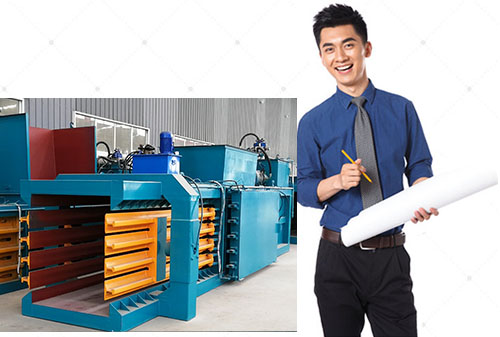 自己的設(shè)計(jì)團(tuán)隊(duì)，滿足各種廢紙打包機(jī)定制需求